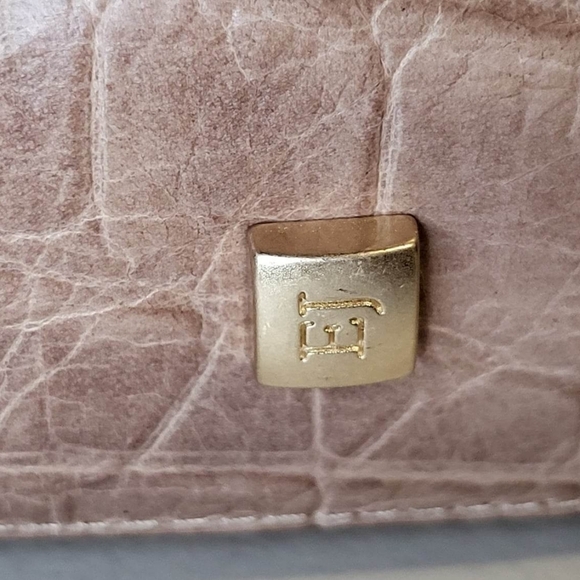 ERIC JAVITS  Dome Zip Latte Handbag - Picture 12 of 16